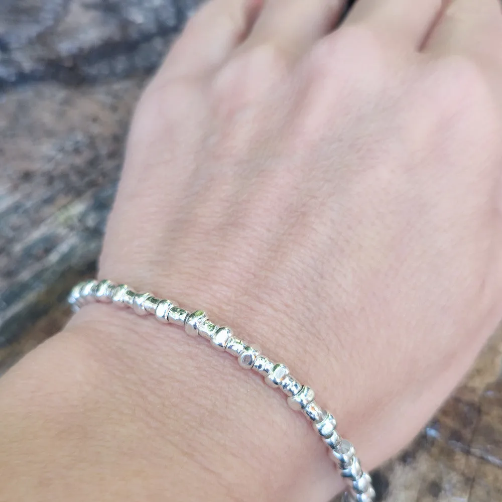 BRACELET handcrafted hammered nuggets - TIMMY
