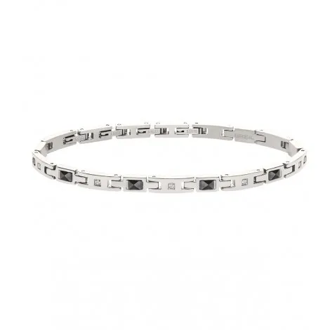Bracciale Breil Uomo Ceramic Brick Acciaio Zirconi TJ3272