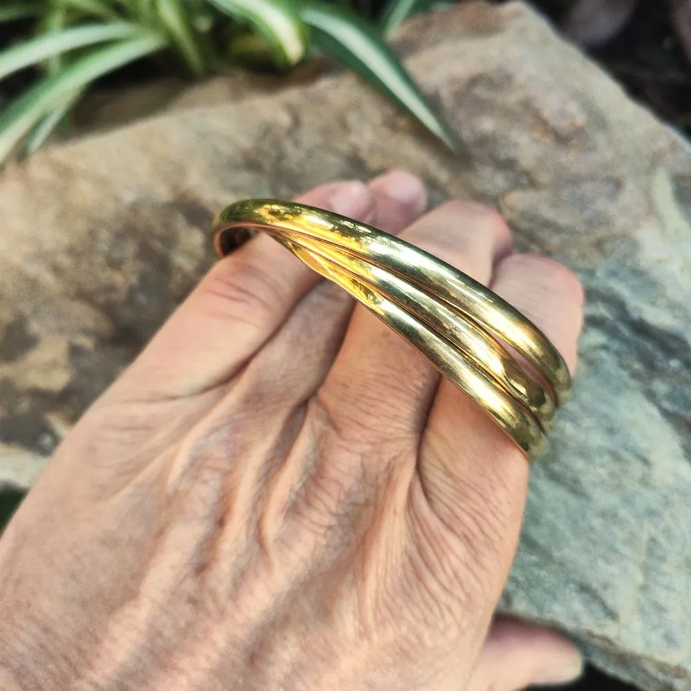 Bracciale artigianale in ottone - PRAKAT