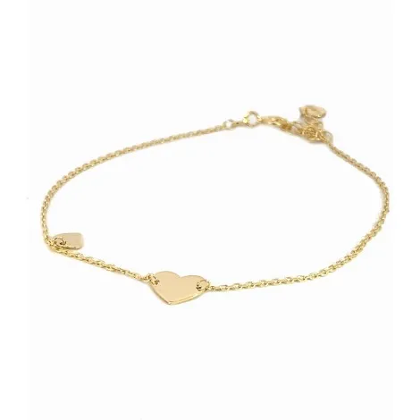 Bracciale Cuore Oro Giallo 9Kt