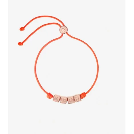 Bracciale Dodo Amo Edizione San Valentino Cordino Rosso Argento Dorato Oro 18kt