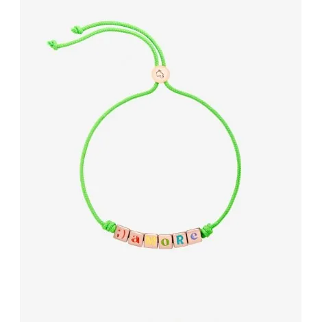 Bracciale Dodo Amore Love is Love Cordino Verde