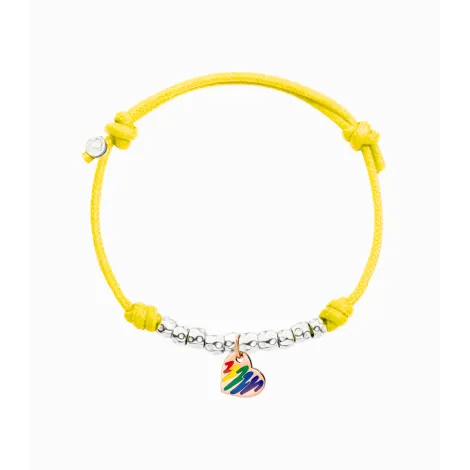 Bracciale Dodo Charm Cuore Arcobaleno