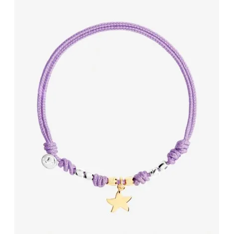 Bracciale Dodo Charm Mini Stella Cordino Lilla