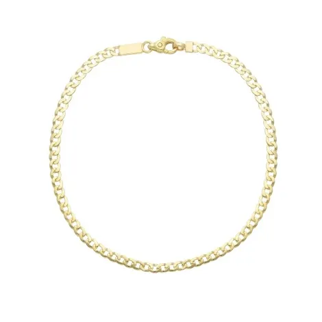 Bracciale Groumetta Oro Giallo 9Kt Piatto