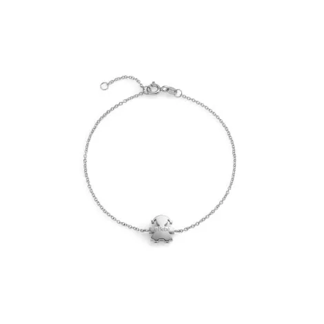 Bracciale Le Bebé I Tesorini Oro Bianco 18kt Sagoma Bimba LBB909