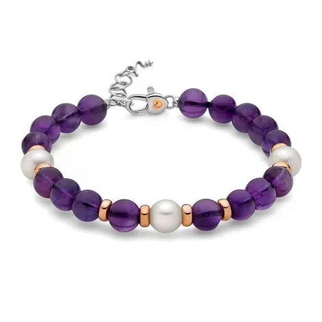 Bracciale Miluna Argento e Ametista PBR3540