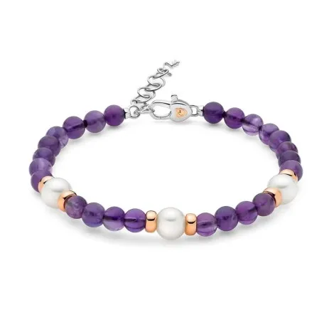 Bracciale Miluna Argento e Ametista PBR3554