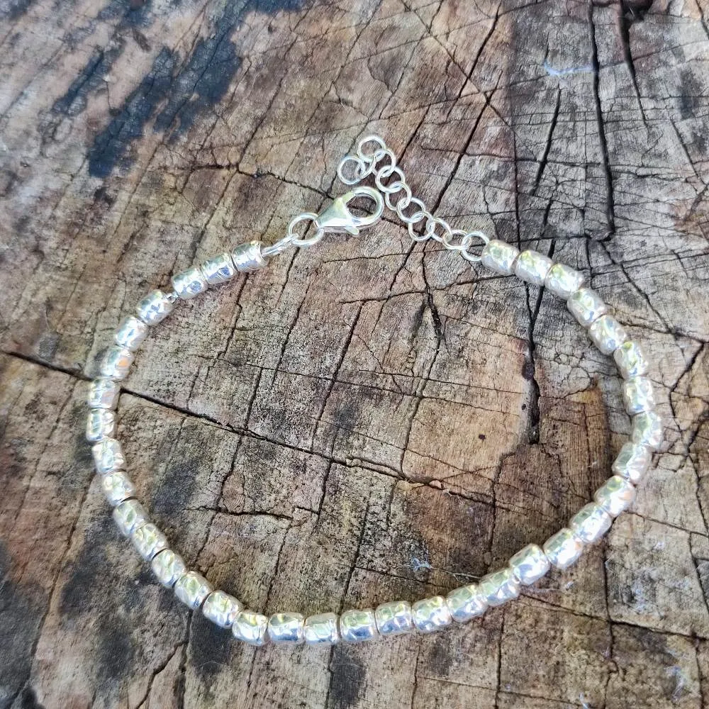 BRACELET handcrafted hammered nuggets - VERONICA