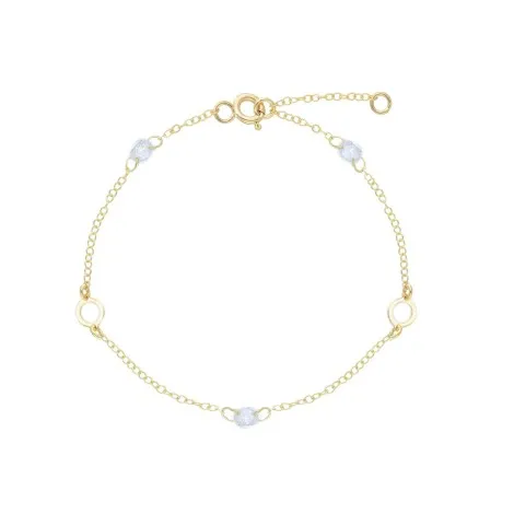 Bracciale Oro Giallo 9kt e Zirconi