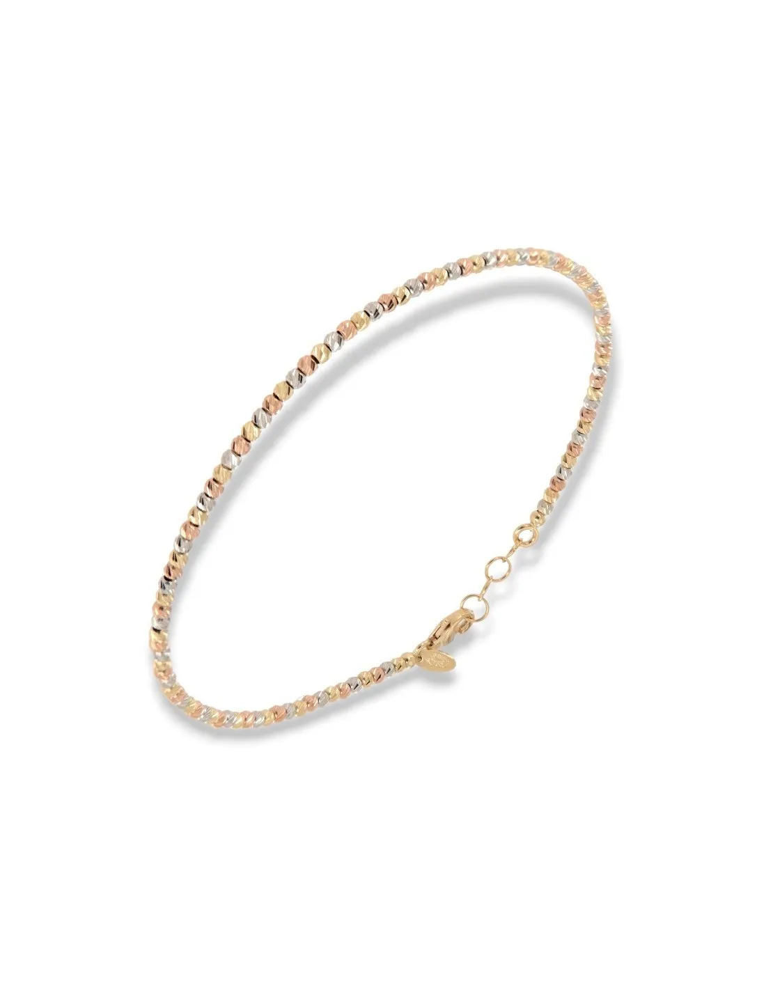 Bracciale Oro Giallo Sfere Rigate 2MM 2,60GR