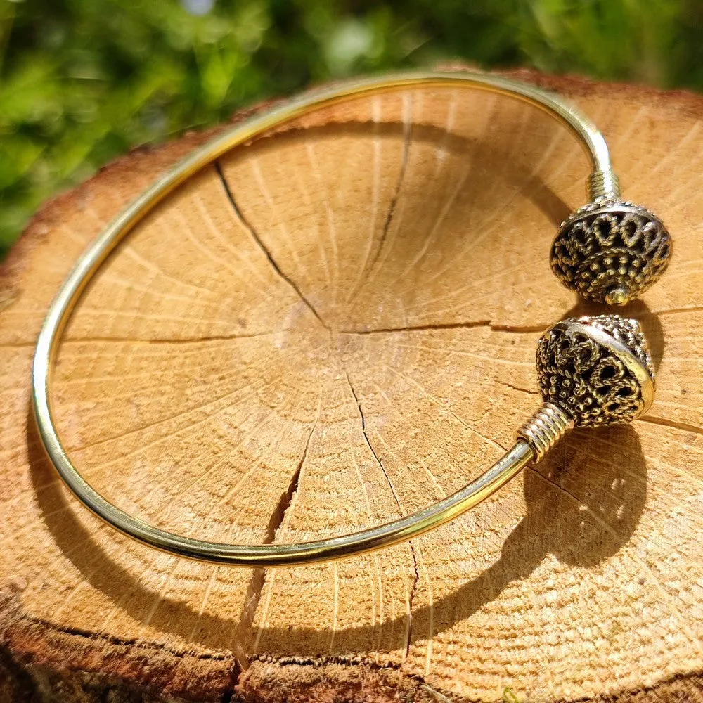 VINAYAK Bracciale indiano artigianale  in ottone