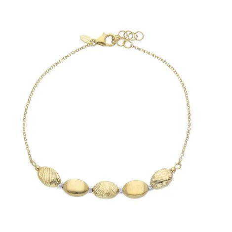 Bracciale Ovali Oro Giallo e Oro Bianco 18 kt