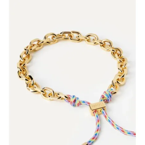 Bracciale PDPAOLA Catena e Corda Prisma Essential PU01-690-U