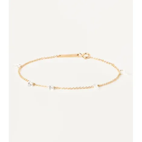 Bracciale PDPAOLA Joy Argento Dorato Zirconi Bianchi PU01-594-U