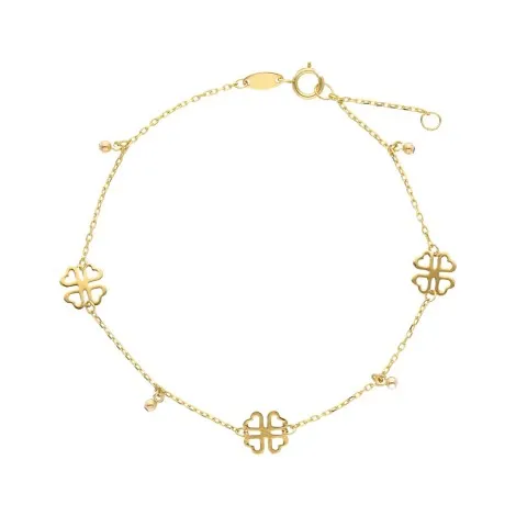 Bracciale Quadrifoglio Oro Giallo