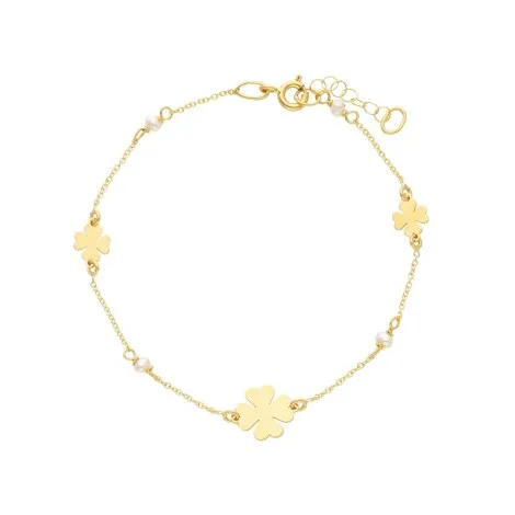 Bracciale Quadrifoglio Oro Giallo 18kt