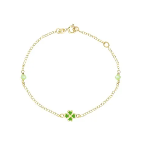Bracciale Quadrifoglio Oro Giallo 9kt