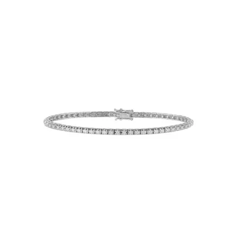 Bracciale Tennis Oro bianco 18kt e Diamanti 1,46ct