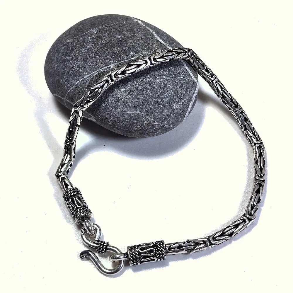 Bracciale Uomo Maglia Bizantina tonda - JARLI