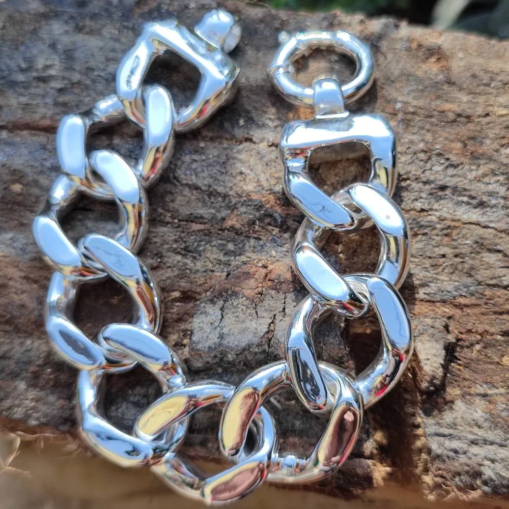 Bracciale COCO in argento 925 maglia GROUMETTE