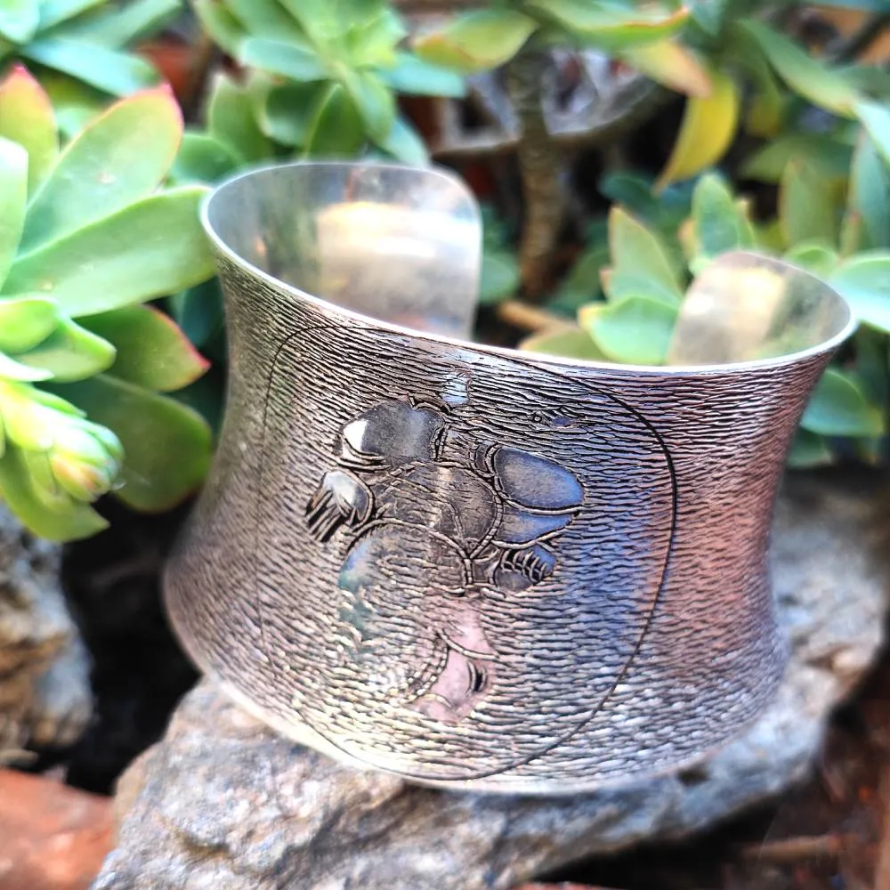 Bracciale rigido etnico in argento 925 - DEEPTENDU