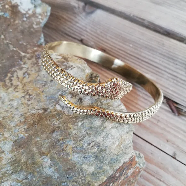 Bracciale SERPENTE MURALIDHAR a cerchio in ottone - rigido