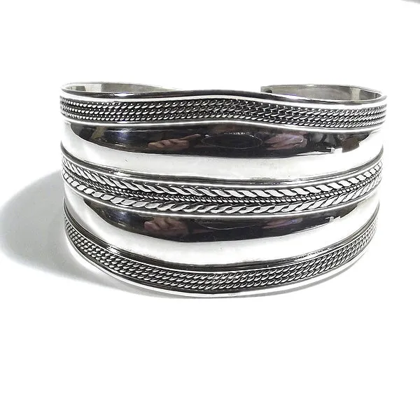 Bracciale etnico HINAL in argento da UOMO o DONNA - rigido