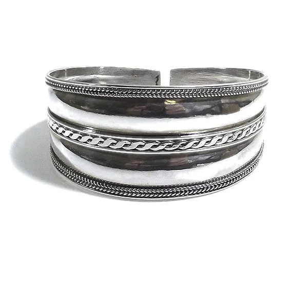 Bracciale etnico NEESH in argento da UOMO o DONNA - rigido | Gioielli da Uomo