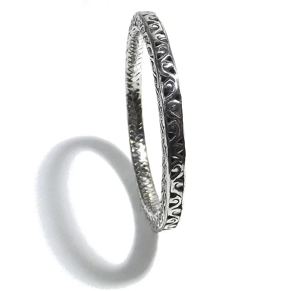 Bracciale etnico GENNI a cerchio in argento - rigido | Gioielli etnici