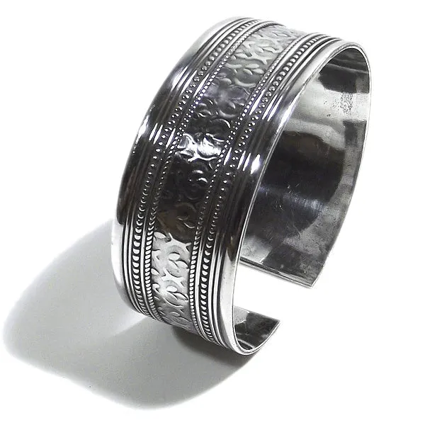 Bracciale etnico CAMELIA in argento da UOMO o DONNA - rigido | Gioielli da Uomo