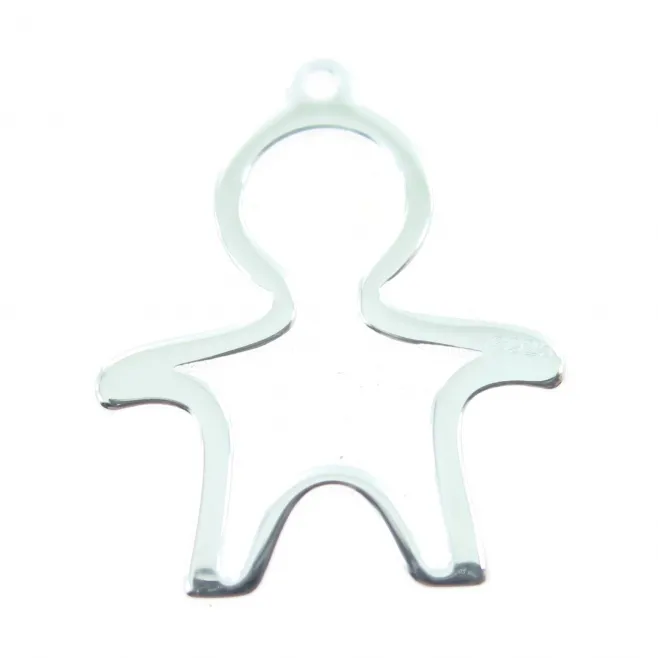 Charms Bimbo stilizzato di 15x12 mm in argento 925   - 1 pz.