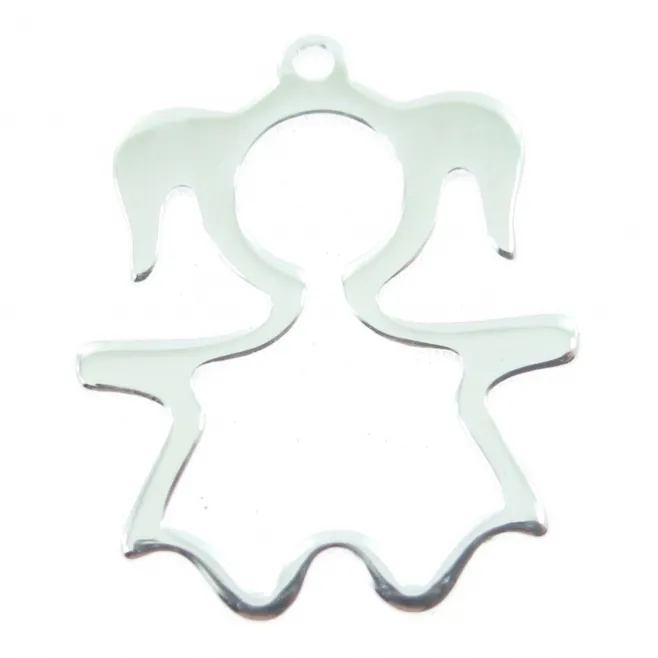 Charms Bimba stilizzato di 15x12 mm in argento 925   - 1 pz.