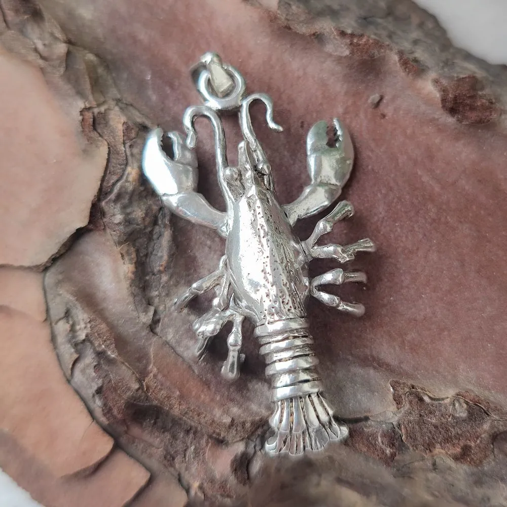 Handmade 925 Silver Pendant - LOBSTER