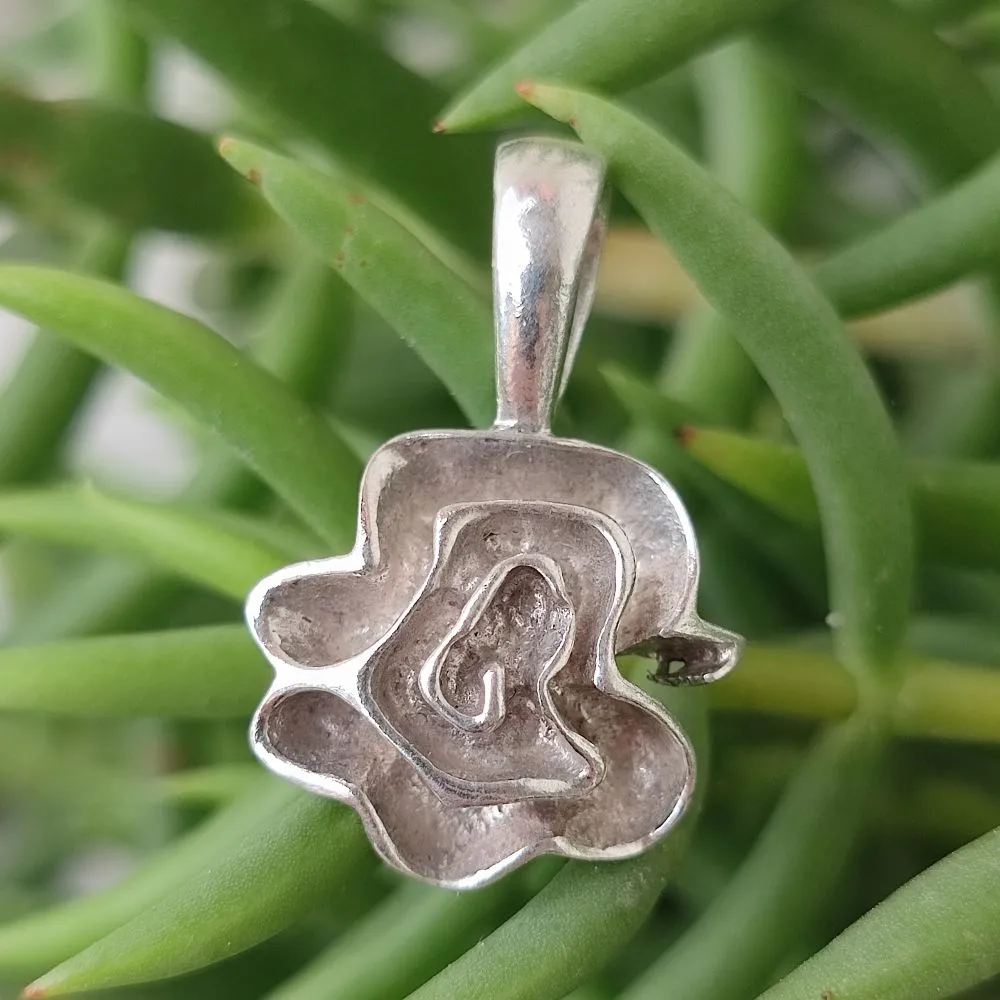 Handmade 925 Silver Pendant - ROSE