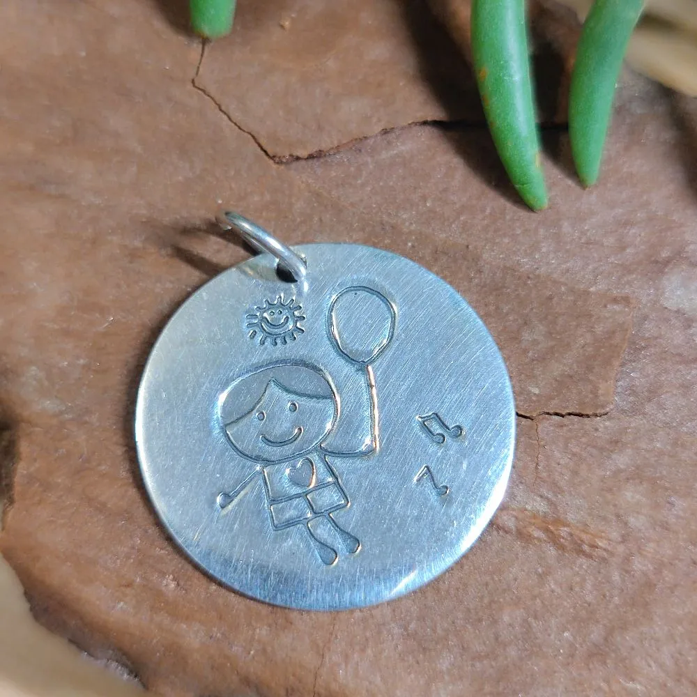 925 Silver Baby Pendant - BALLOON