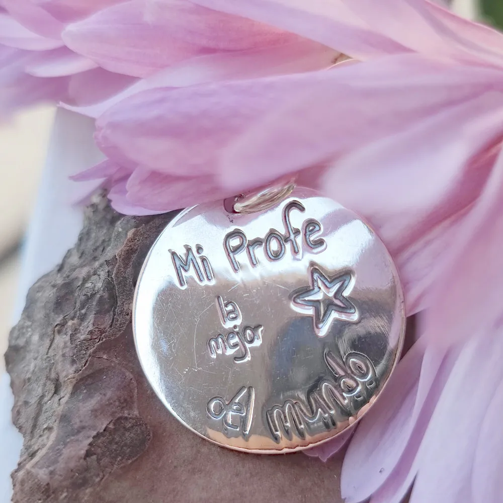 Handmade 925 Silver Pendant - MI PROFE