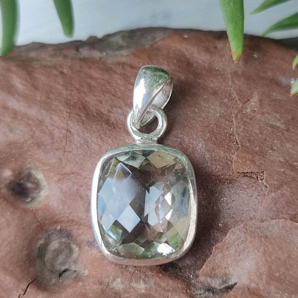 925 Silver Handmade Pendant with Stone - KHEYADAH