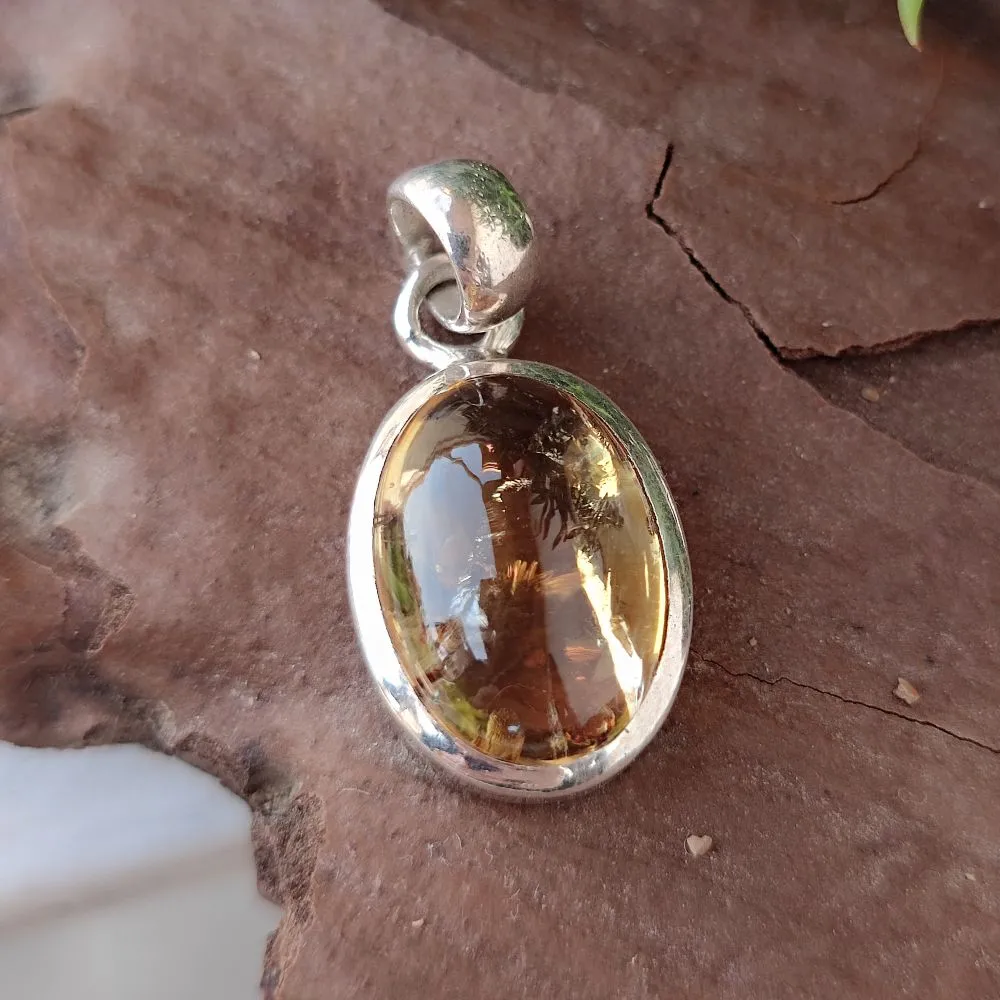 925 Silver Pendant with Stone - JIAWAN