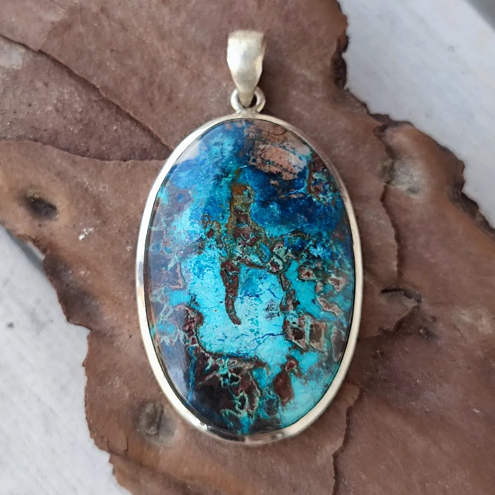 925 Silver Pendant with Stone - KOLASAR