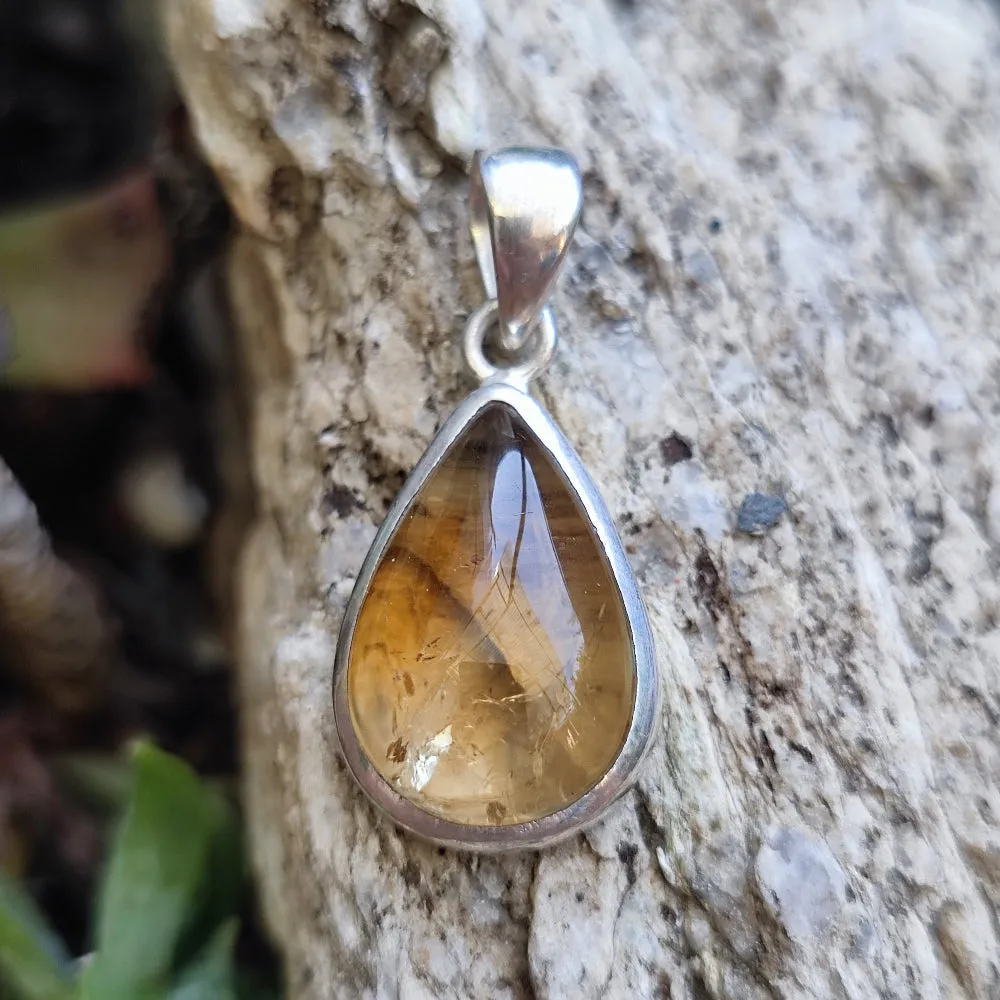 925 Silver Pendant with Stone - LANGHAN