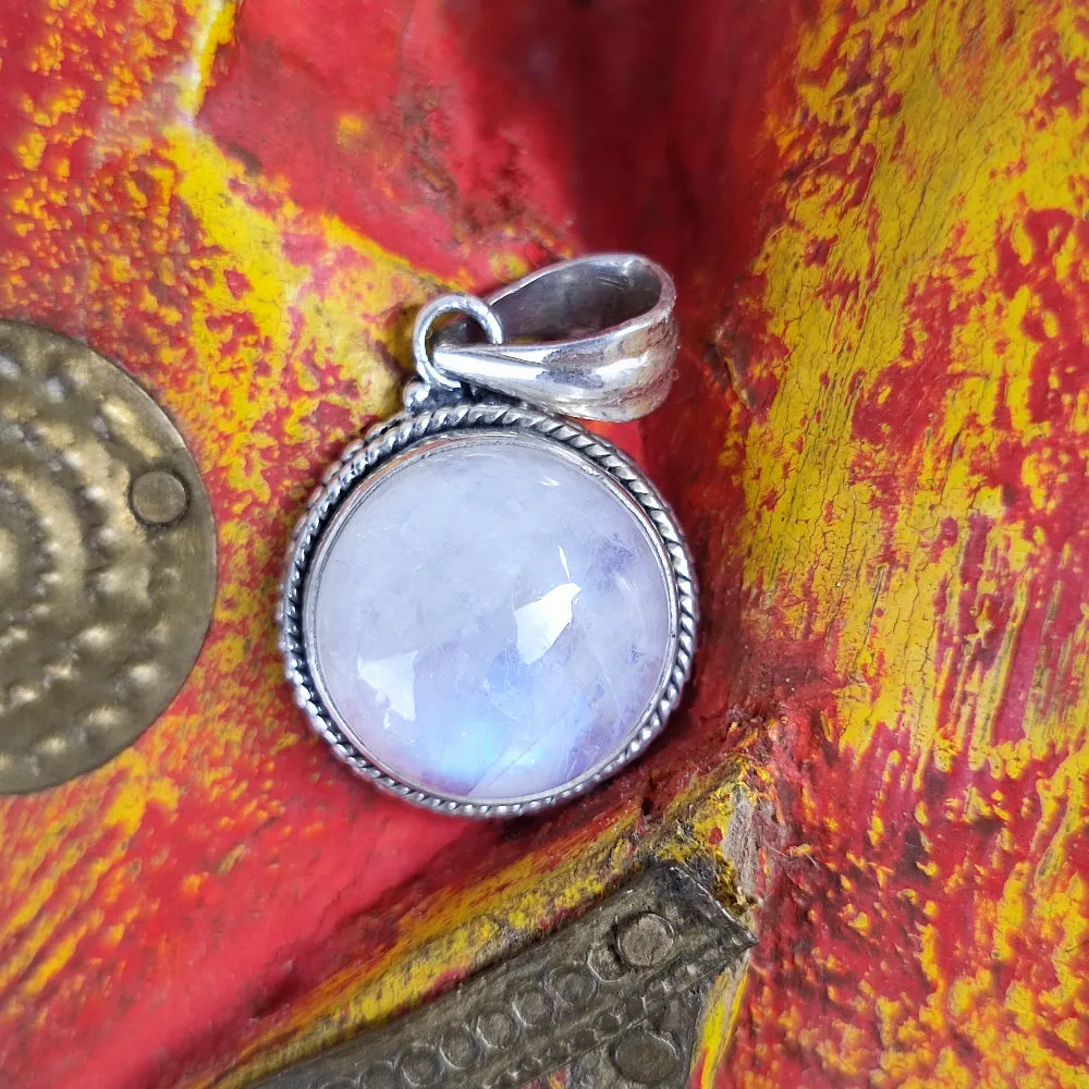 925er Silberanhänger mit Stein - PERIYAR