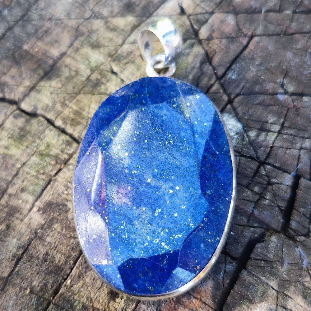 Ethnischer Anhänger aus 925er Silber mit Stein - TALEGAHON