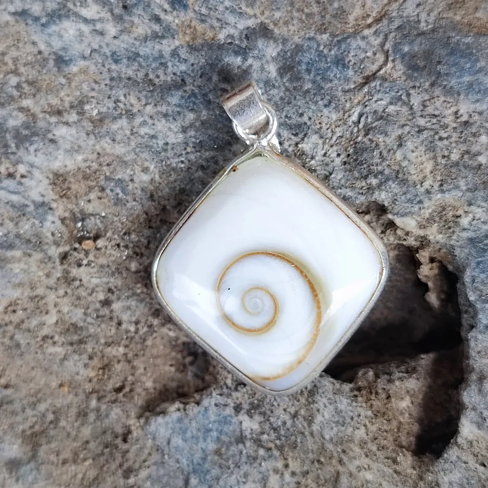 925er Silberanhänger mit Stein - UDAIPUR