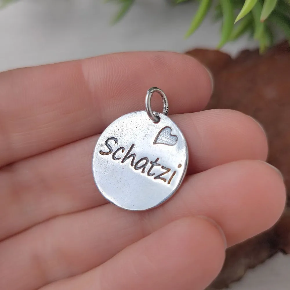 Handmade pendant in 925 silver - SCHATZI
