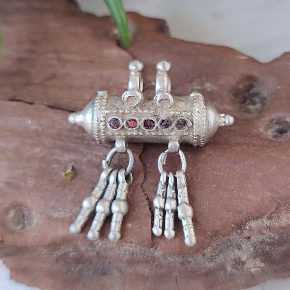 Antique Silver Pendant with PRAYER HOLDER - BAROO