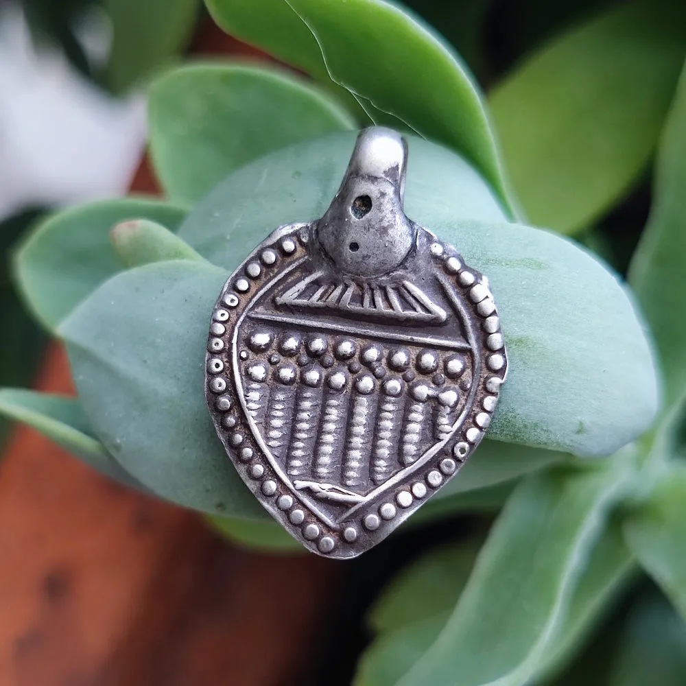 Antique Silver Pendant with Saptamatrika - RATHE