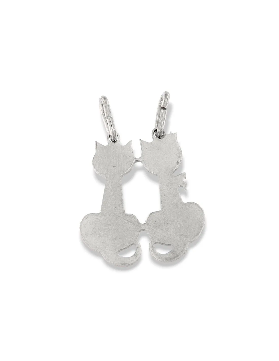 Ciondolo Argento Rodiato Gattini Divisibili
