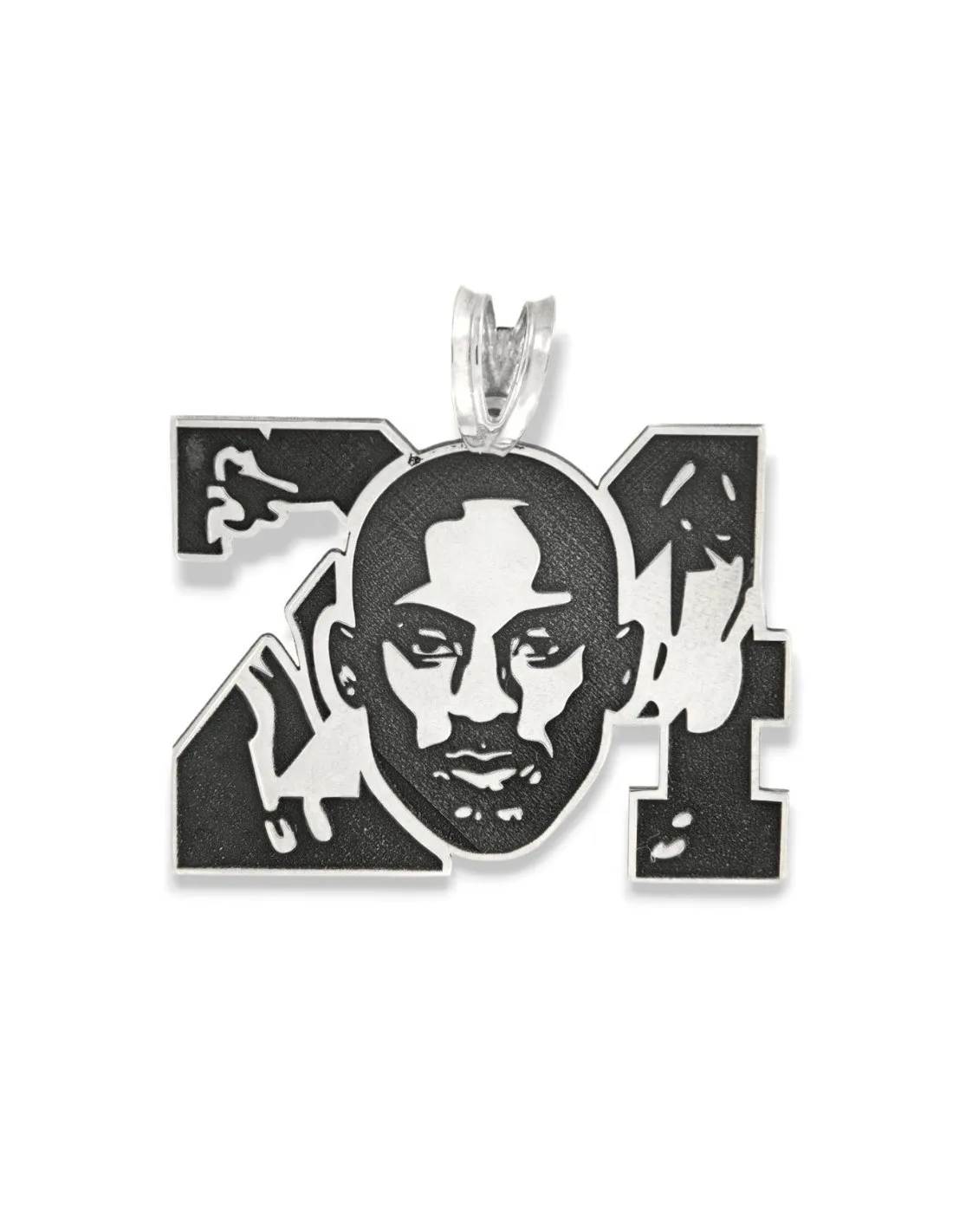 Ciondolo Argento Rodiato Kobe Bryant