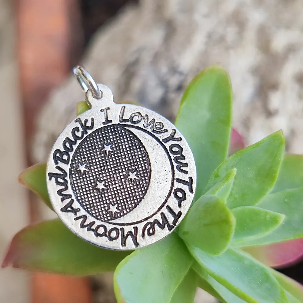 Handcrafted pendant in 925 silver - I LOVE YOU